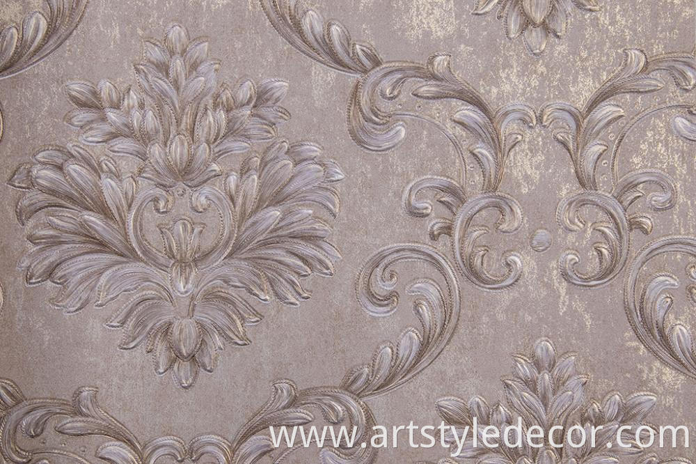 European style small fresh non-woven wallpaper